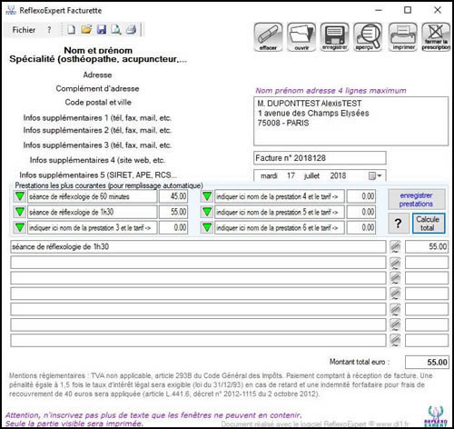 Facturation ReflexoEXPERT